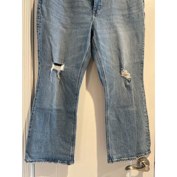 J Crew 9" Billie Demi Boot Crop Light Wash Jeans Size 32 NWT Cropped Kick Leg - Picture 6 of 13